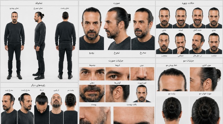 نمونه شیت کاراکتر